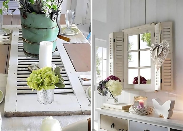 21+ Creative and Charming Home Decor Ideas with Repurposed Old Windows