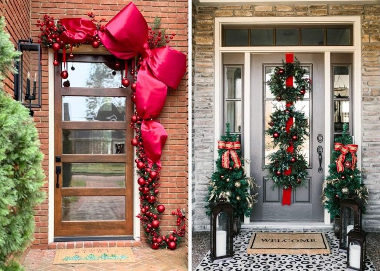 28 Stunning Christmas Door Decorations to Make Your Home Shine This Holiday Season