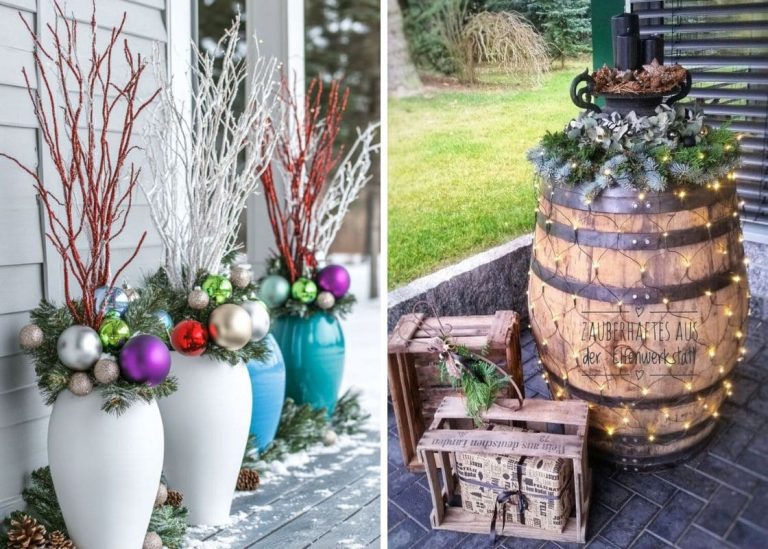 24 Attractive Christmas Porch Decor Ideas to Make Your Home Shine This Holiday Season