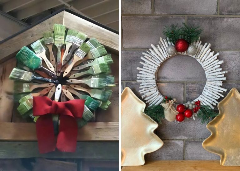 24 Inspiring Recycled Christmas Wreath Ideas You’ll Love to Recreate