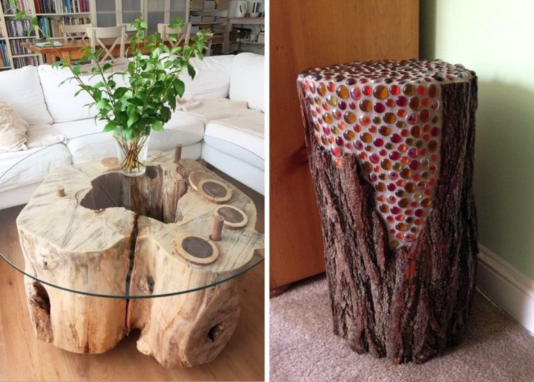 20 Most Charming Tree Stump Ideas for Home Decor