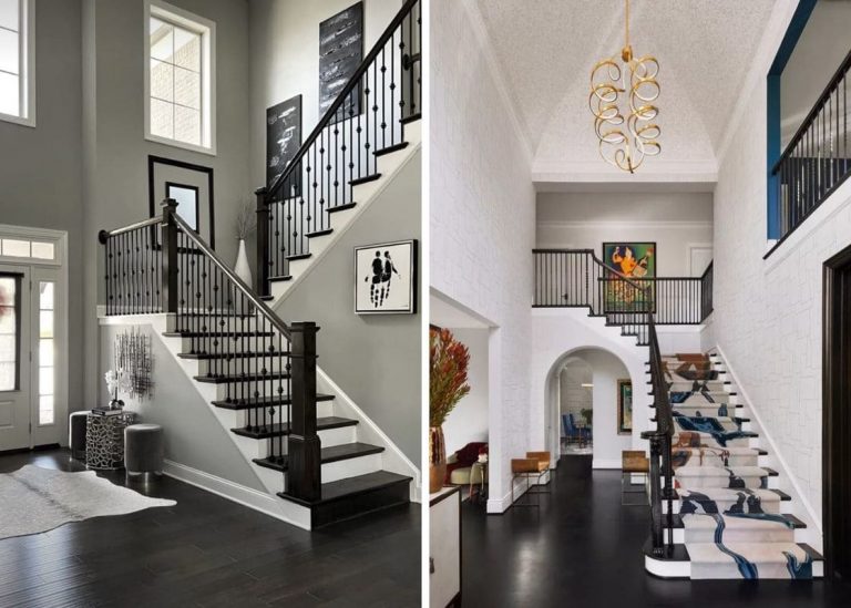 20 Stunning Black and White Stair Designs for a Timeless Look