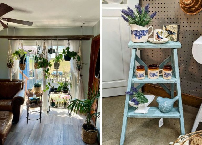 22 Stunning Ways to Repurpose a Vintage Ladder for Home Decor