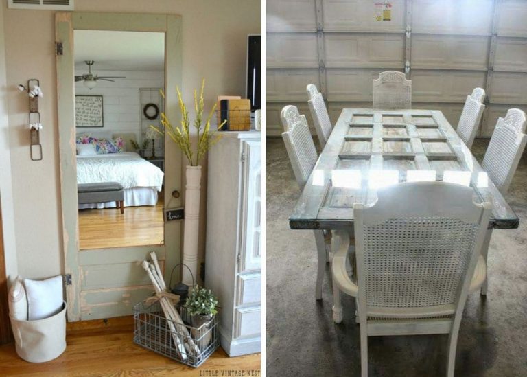 23 Practical Ways to Repurpose Old Doors for Stunning Home Decor