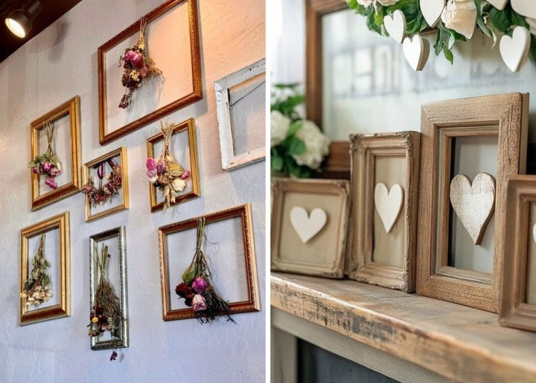 23 Brilliant Ways to Recycle Old Picture Frames for a Charming Vintage Home Decor