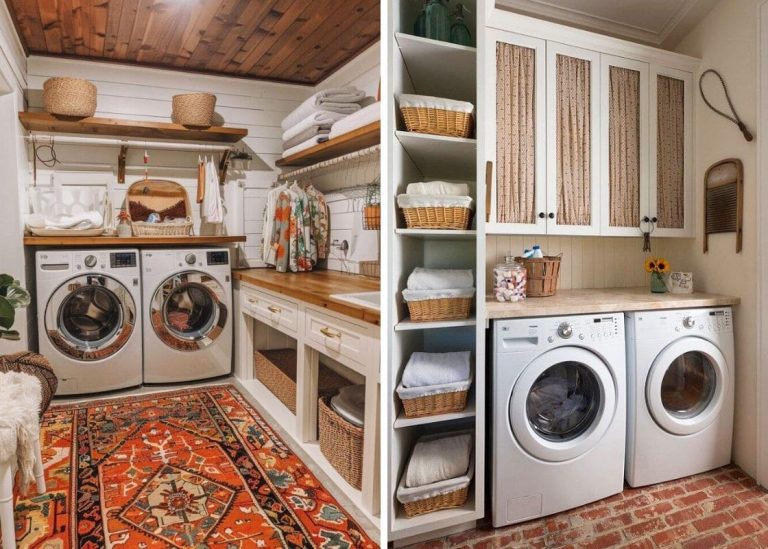 23 Charming Farmhouse-Style Laundry Decor Ideas That Boost Rustic Elegance