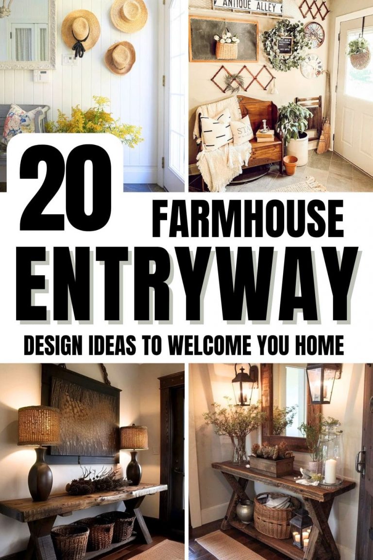 20 Charming Farmhouse Entryway Designs That Welcome You Home - Lava ...