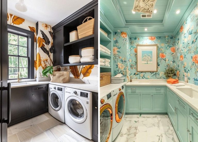 20 Breathtaking Wallpaper Ideas to Elevate Your Laundry Room DEcor