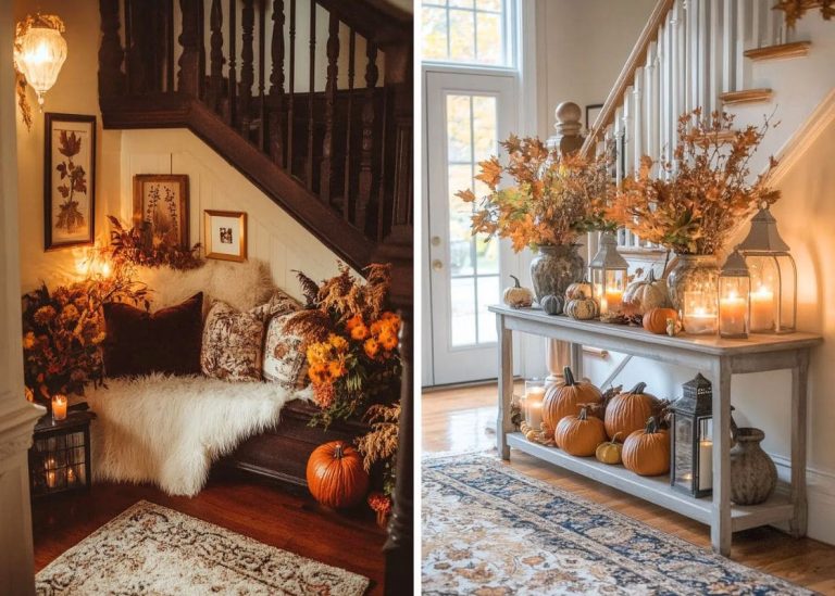 19 Stunning Fall Staircase Decor Ideas to Welcome the Season in Style
