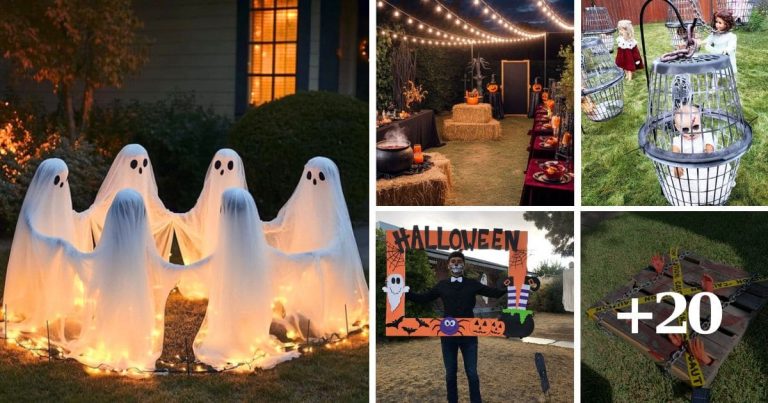 22 Enchanted Halloween Outdoor Decorations to Bewitch Your Yard