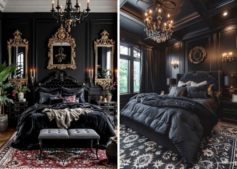 20 Black Bedroom Design Ideas to Create a Cozy Yet Glamorous Atmosphere