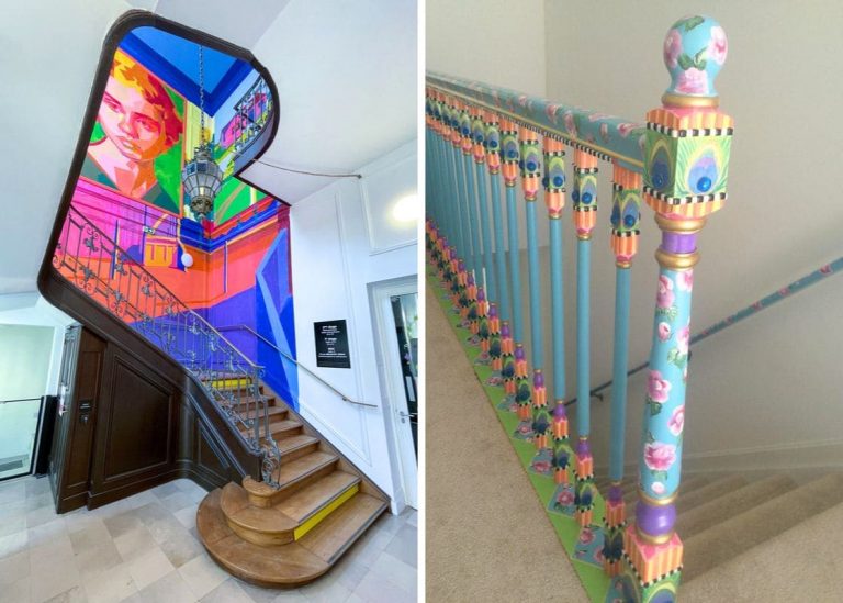 20 Gorgeous Painted Staircase Ideas to Brighten Every Step