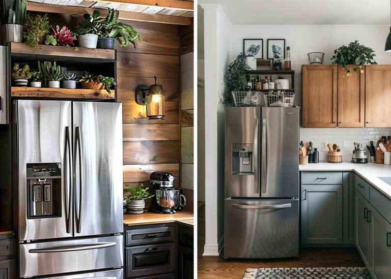20 Easy Decorating Ideas for the Space Above Your Fridge