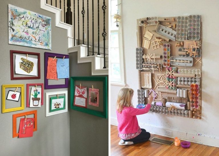 20 Creative Kids Art Display Ideas to Try at Home