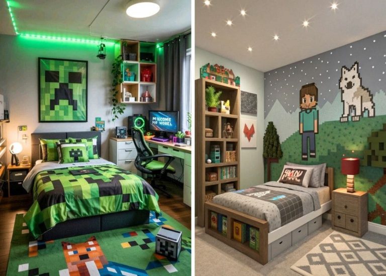 20 Creative Minecraft Bedroom Decor Ideas for Kids