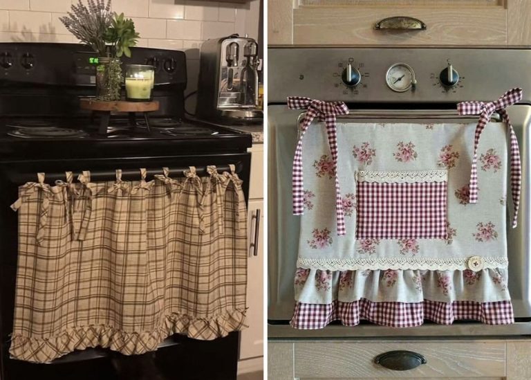 20 DIY Oven Curtain Cover Ideas to Add Charm to Your Kitchen